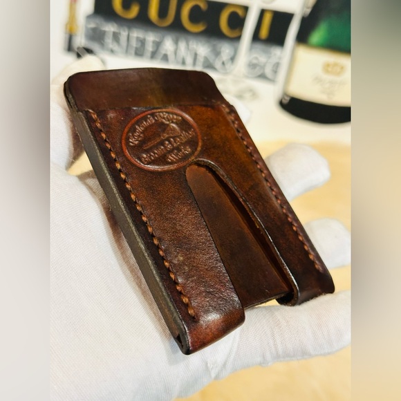 New CARD HOLDER Cowhide Leather Custom Handmade Unisex Listing for 1 - Picture 14 of 15